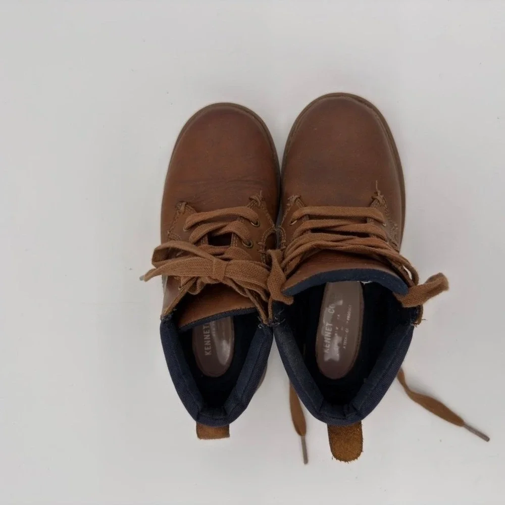 Kenneth Cole Strada Ashton Brown Leather Chukka Boots Boys Youth‎ 12